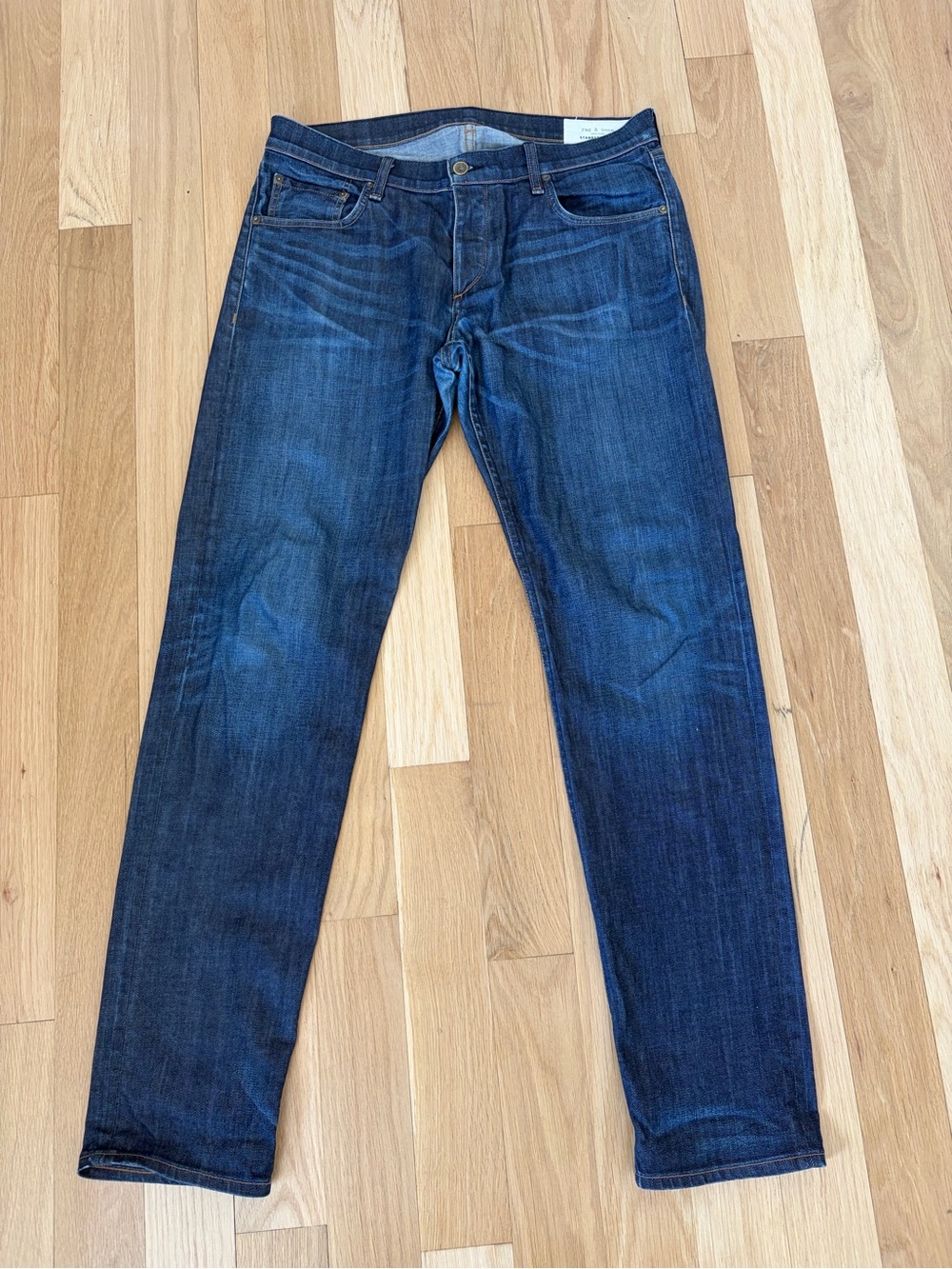 rag & bone Men's Indigo Straight-Leg Jeans